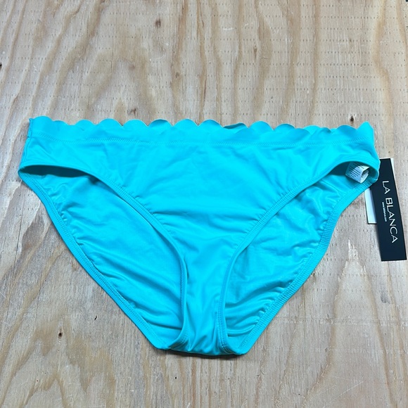 La Blanca Mint Bikini Bottom, Size 14 - Picture 1 of 3